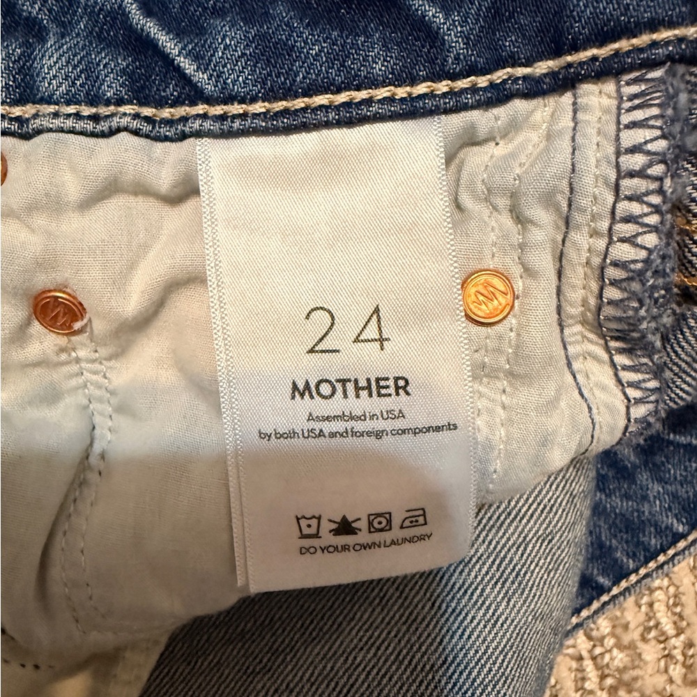 Mother Reifler Jeans After Midnight Wash size 24 - Picture 4 of 16